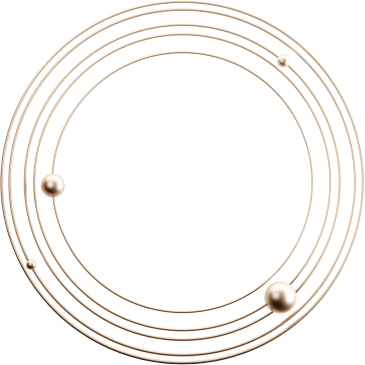 Circle made of pavers floating element