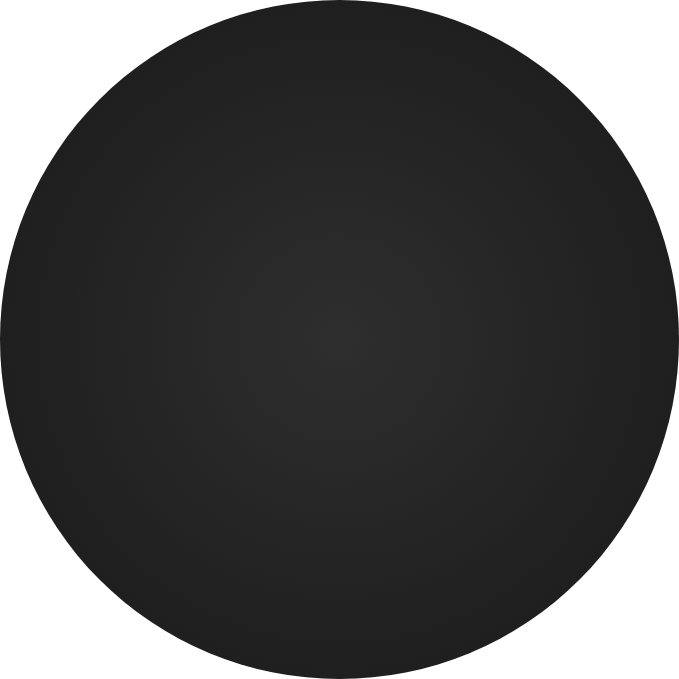 Black Sphere with Gold circular accent